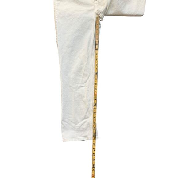 Aritzia Women's White Denim Forum The Arlo Hi-rise Straight Jeans Size 28 - Picture 8 of 12